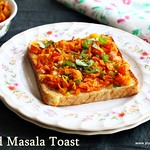 Bread masala Toast