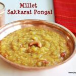 Millet-sakkarai pongal