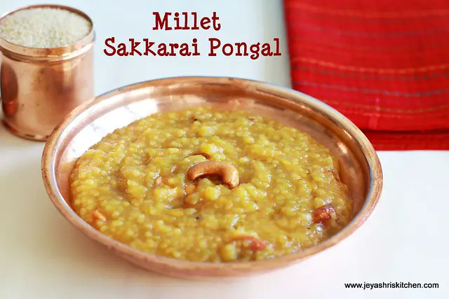 Millet-sakkarai pongal