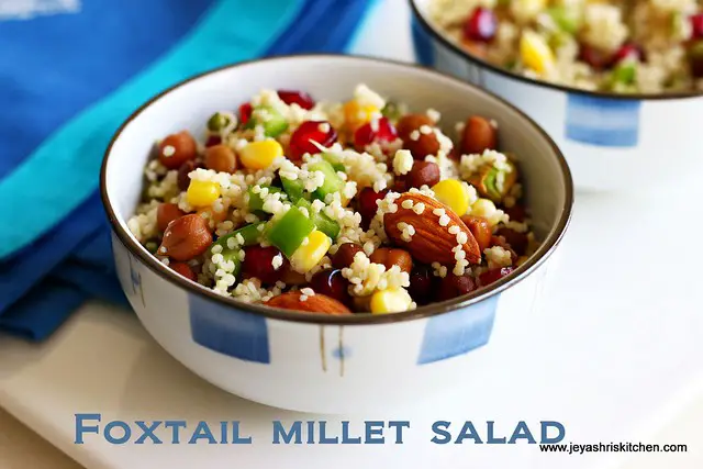 foxtail millet-salad