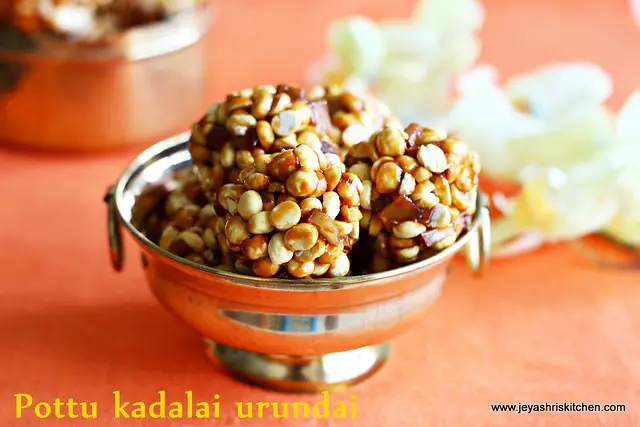 Pottu-kadalai-urundai Pottu kadalai-urundai