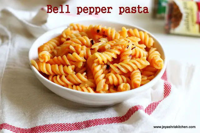 Bell pepper -pasta