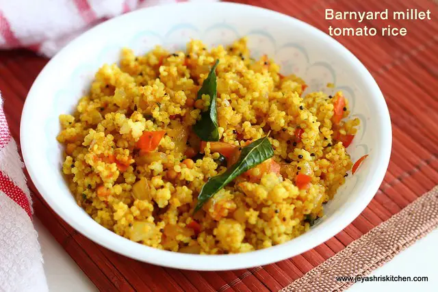 Barnyard millet-tomato rice