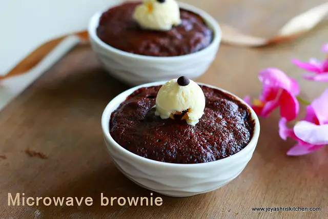 microwave-chocolate brownie