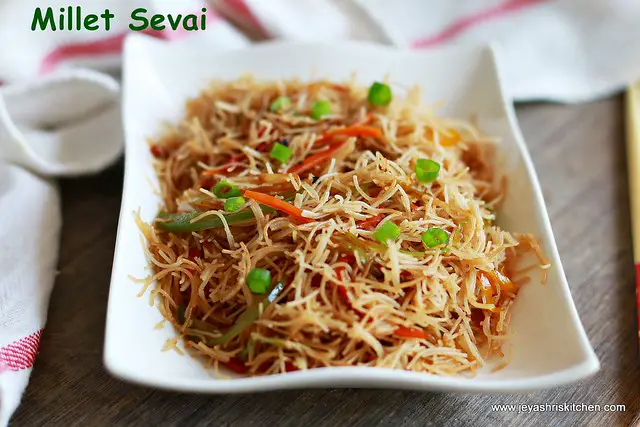 Millet sevai- hakka noodles