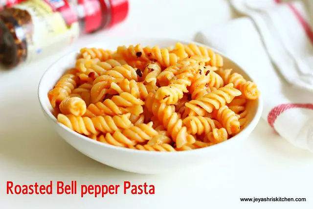 Roasted- bell pepper pasta Roasted- bell pepper pasta