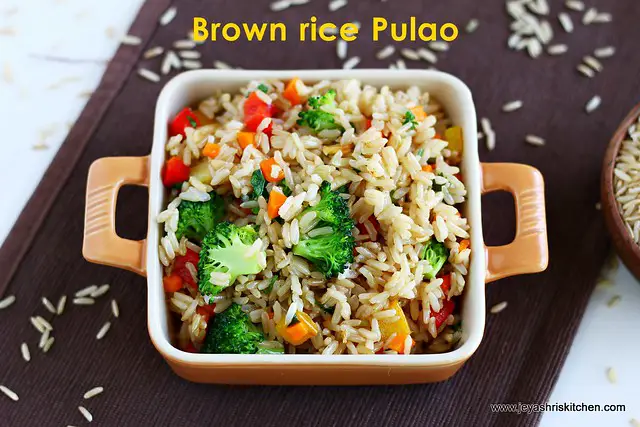 Brown-rice-pulao brown rice- pulao