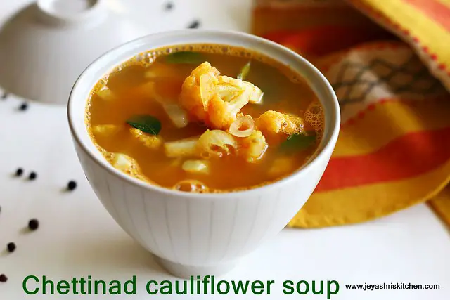 Chettinad -cauliflower soup