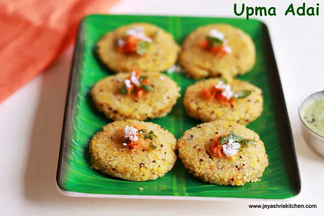 Samai- upma - pinwheels