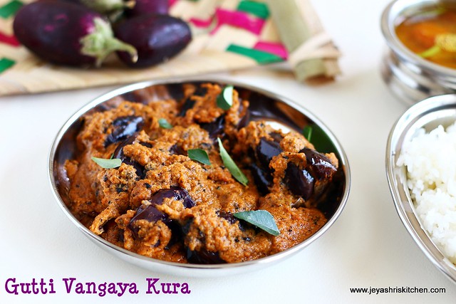 Andhra style stuffed brinjal