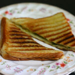 cheesy corn spinach sandwich