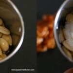 grind badam+sugar
