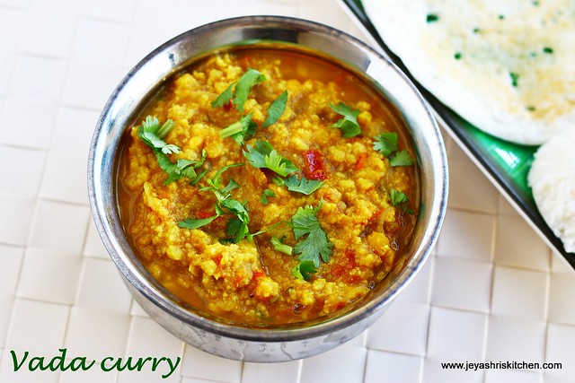 Vada curry- recipe
