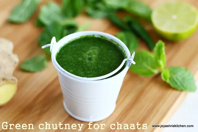 Green chutney for chaat