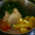 ragi-aloo paratha step1
