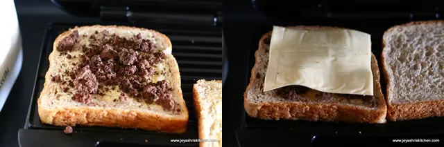 chocolate-cheese sandwich