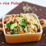 Brown rice-pulao