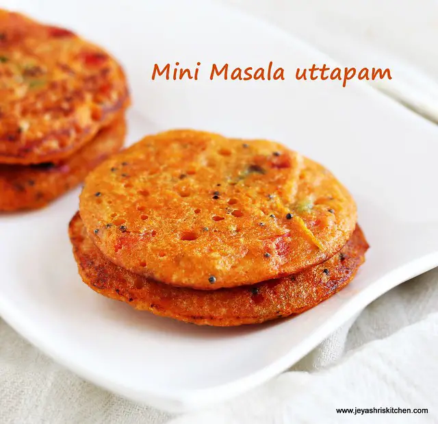 mini masala uttapam