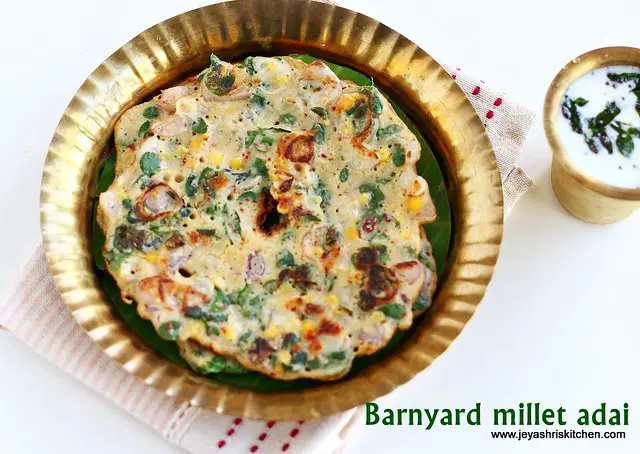 Millet-adai +drumstick leaves