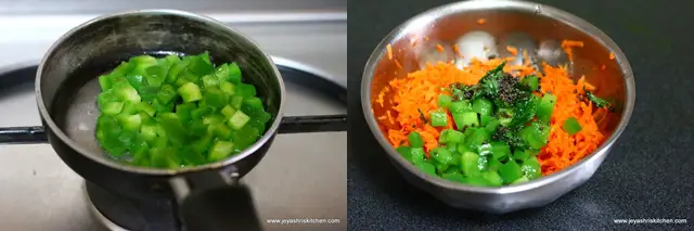 carrot-capsicum raita