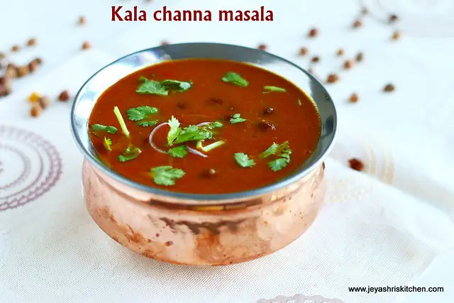 Kala chana curry