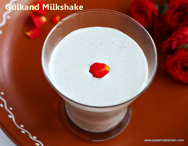 Gulkand-milkshake