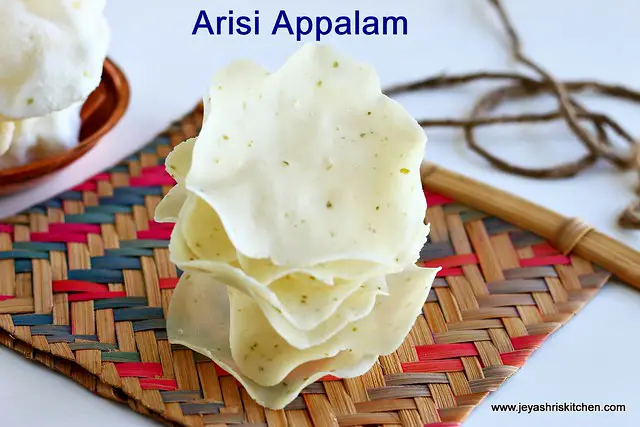 Arisi-appalam arisi-appalam