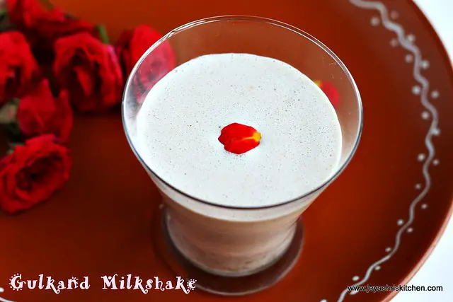 Gulkand-milkshake Gulkand-milkshake