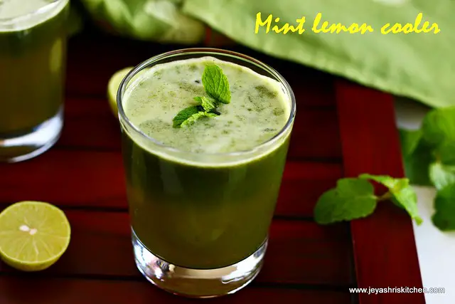 Mint-lemon cooler