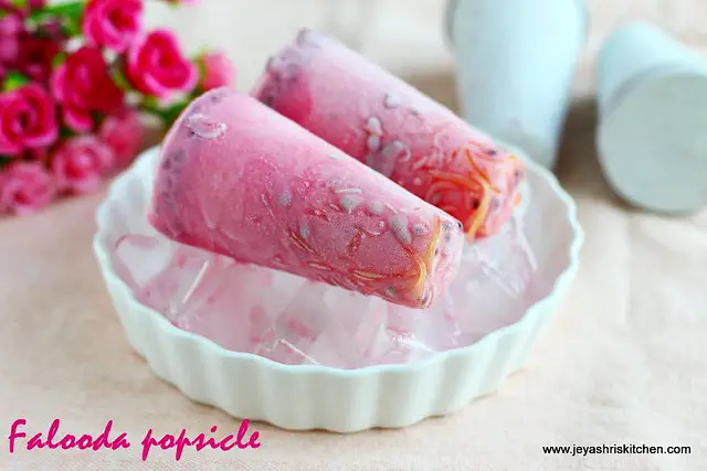 Rose Falooda-popsicle