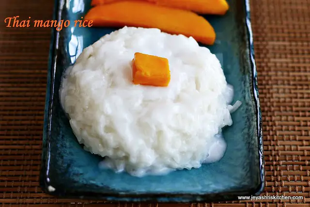 Thai sticky rice -with mango