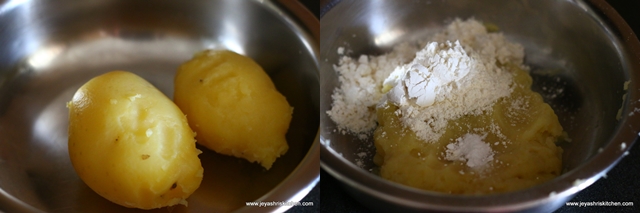 Potato-gulab jamun