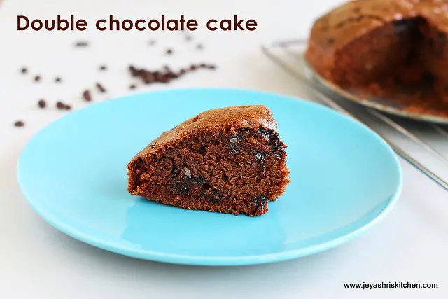 double chocolate chip cake