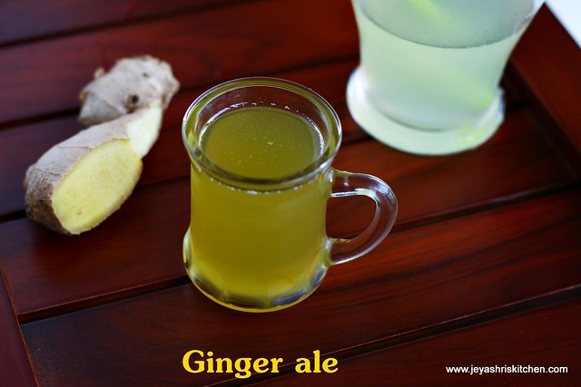 Homemade-ginger ale syrup