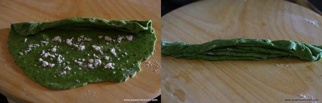 palak-lachha paratha