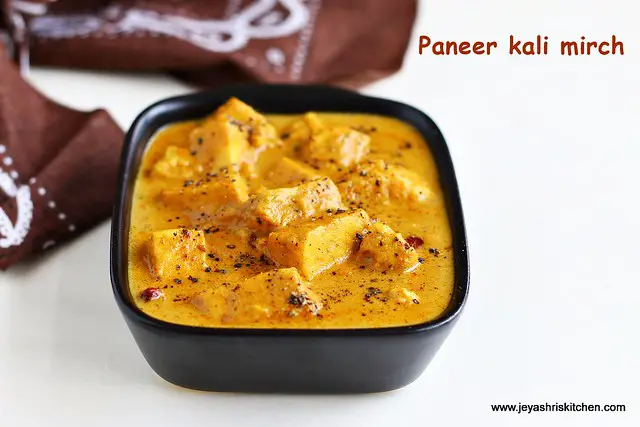 paneer -kali mirch