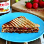 Nutella-fruit sandwich