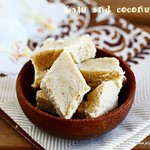 Cashew coconut burfi