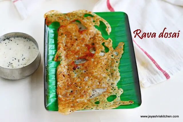 Instant rava- dosa