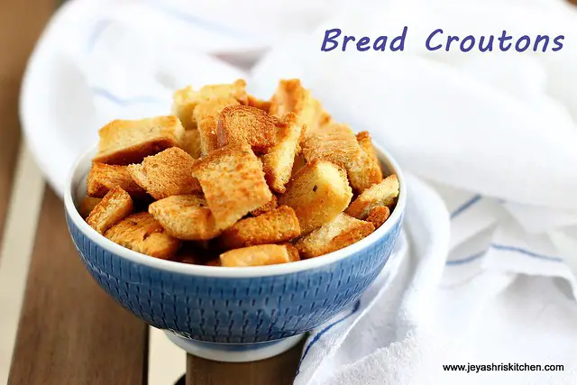 home made croutons