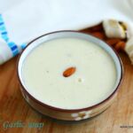 Garlic almond soup