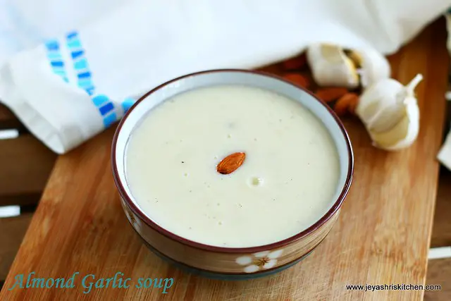 Garlic almond soup