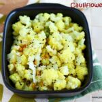 cauliflower- poriyal
