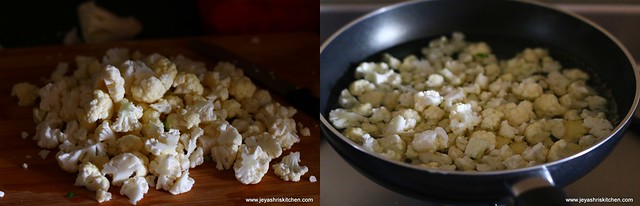 cauliflower poriyal