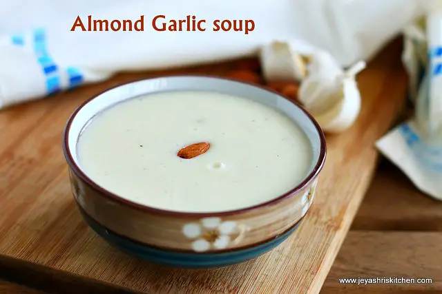 Garlic almond soup