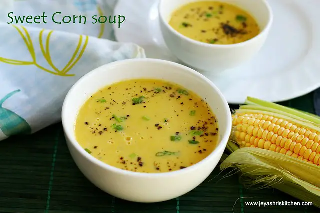 Sweet corn soup