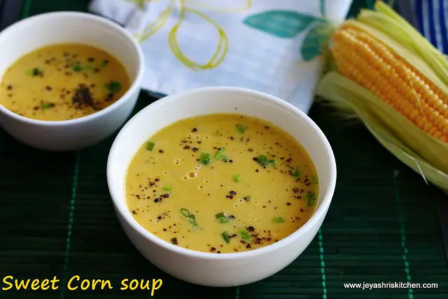 Sweet corn soup