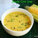Cream of sweet corn soup