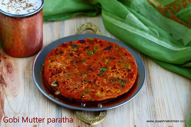 Gobi mutter paratha