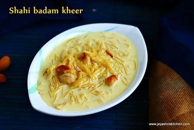 shahi badam semiya kheer